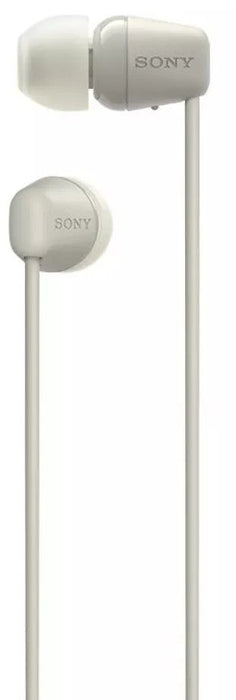 Sony WI-C100 Bluetooth Wireless In-Ear Headphones, BT 5.0, Remote Control, Beige EU