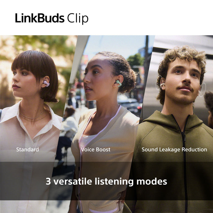 Sony LinkBuds Clip WF-LC900 TWS Open-ear Earbuds , greige