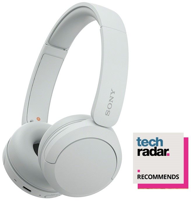 Sony WH-CH520 Bluetooth On-Ear Headphones BT 5.2, White EU