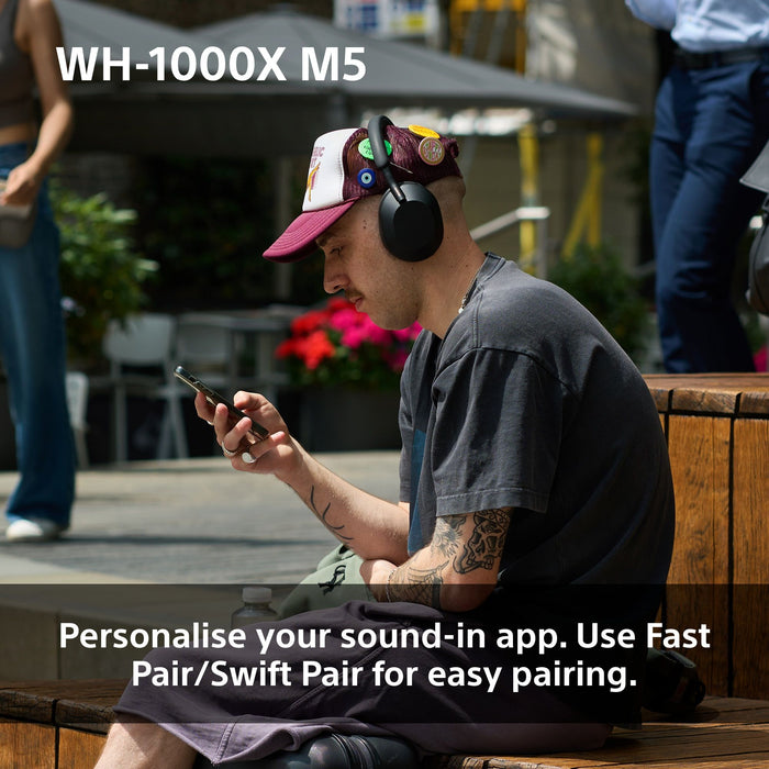 Sony WH-1000XM5 Bluetooth Wireless Over-Ear Headphones, BT 5.0, TWS, Noise Cancelling, Blue EU