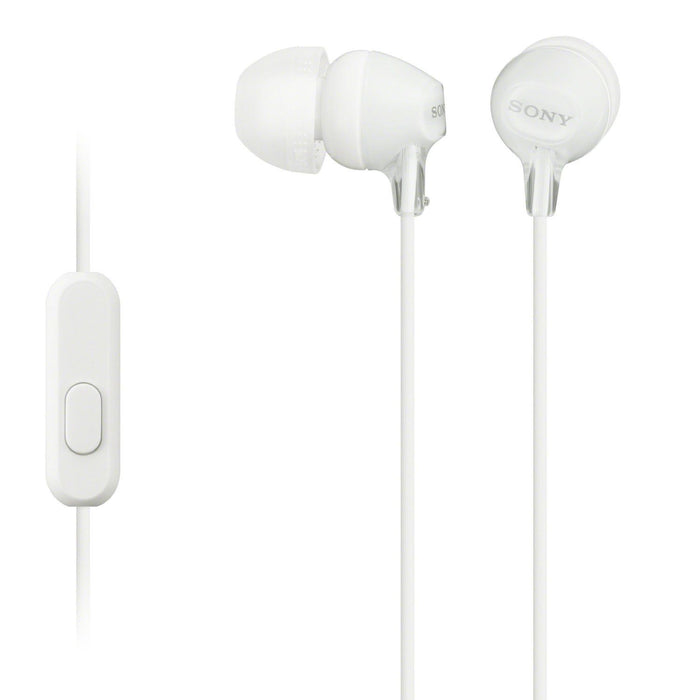 Sony MDR-EX15AP In-Ear Earphone with Microphone White EU