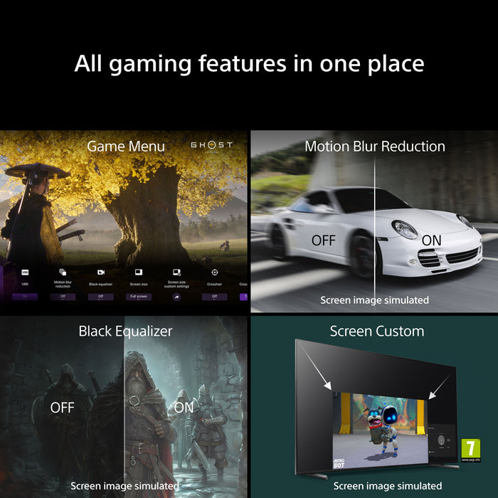 TV SONY BRAVIA 7II K-55XR75M2 4K Ultra HD TRUE RGB LED SMART TV, GOOGLE TV, 55.0 ", 139.0 cm