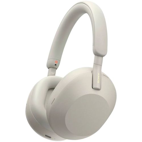 Sony WH-1000XM5 Bluetooth Wireless Over-Ear Headphones, BT 5.0, TWS, Noise Cancelling, Silver EU