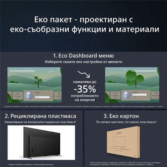 TV SONY Bravia XR OLED XR55A80L, 55"(139 cm), Class A80L, 4K Ultra HD, HDR, Google TV, (2023)