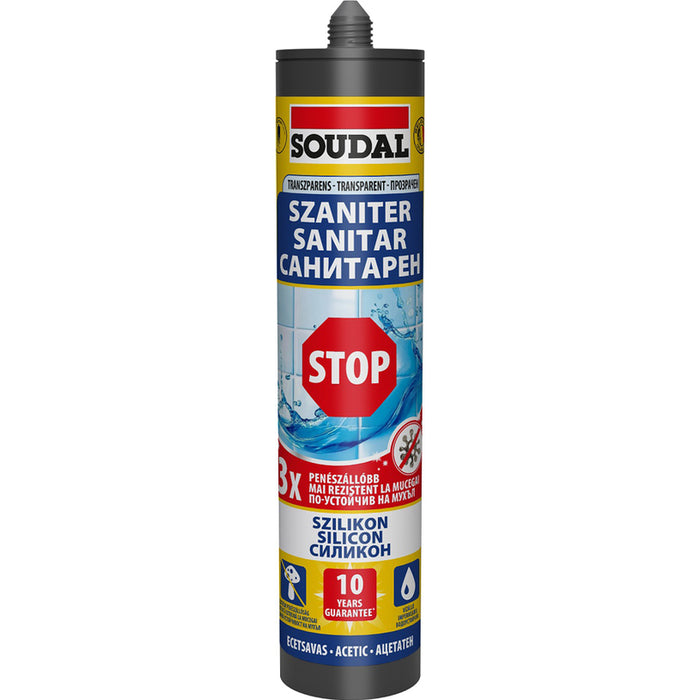 SANITARY SILICONE SOUDAL TRANSPARENT