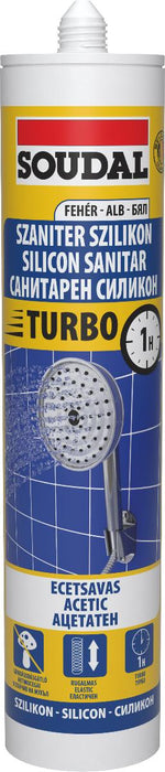 SILICONE SANITARY TURBO WHITE 280 ML