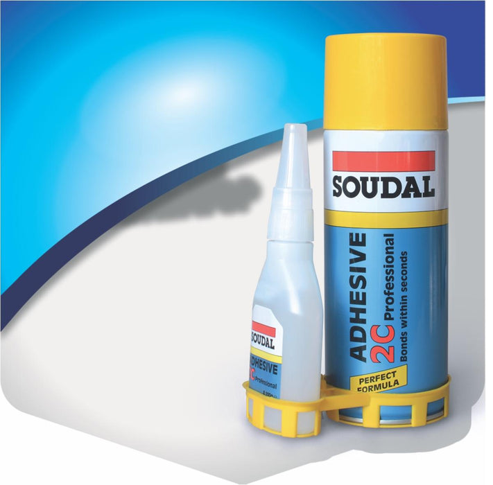 2K CYANOACRYLATE ADHESIVE+SPRAY 50/200 ML SOUDAL