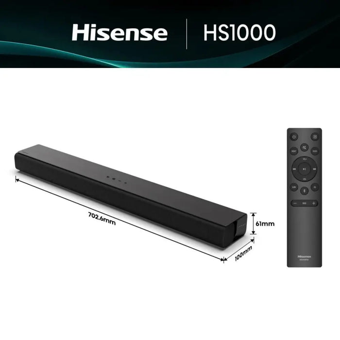 Soundbar Hisense HS1000 120W Black 120 W - Електроника Звук<<<Компютри| Електроника<<<BigBuy&&&Тонколони<<<Електроника