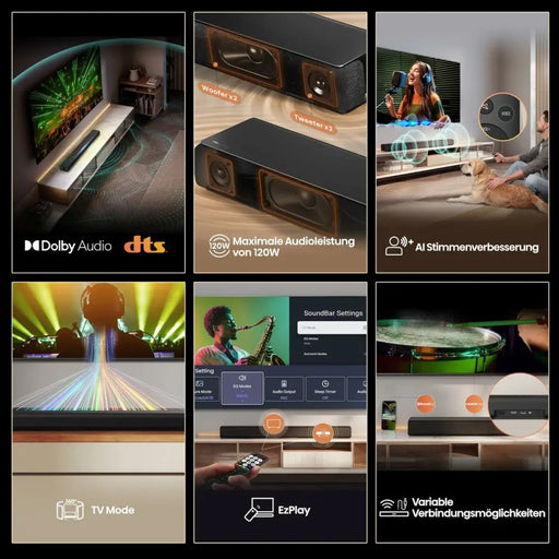 Soundbar Hisense HS1000 120W Black 120 W - Електроника Звук<<<Компютри| Електроника<<<BigBuy&&&Тонколони<<<Електроника