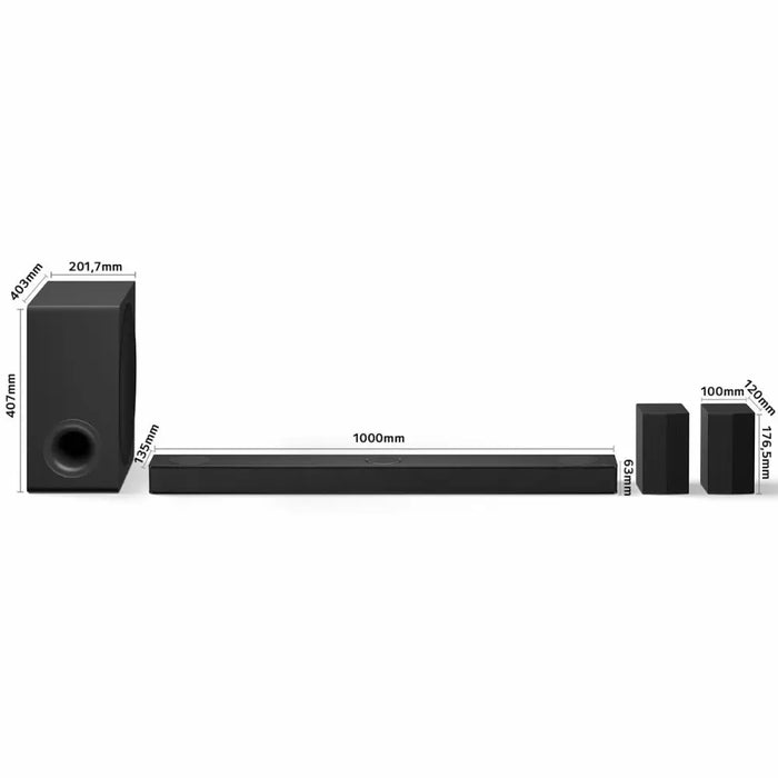Soundbar LG S80TR.DEUSLLK Black 580 W - Електроника Звук<<<Компютри| Електроника<<<BigBuy&&&Тонколони<<<Електроника