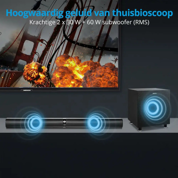 Soundbar Medion Black - Електроника Звук<<<Компютри| Електроника<<<BigBuy&&&Тонколони<<<Електроника Звук<<<Компютри|