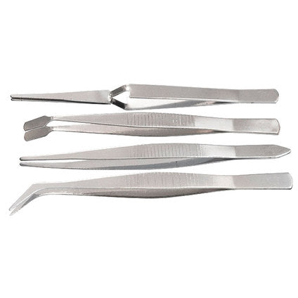 SET OF TWEEZERS 4 PCS. SPARTA