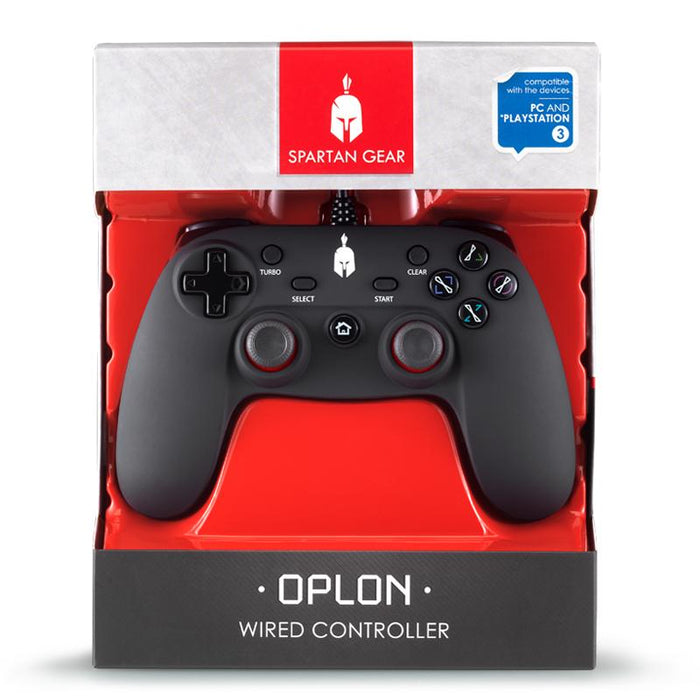 Spartan Gear Oplon Wired Gamepad for PC and PS3 Black - Геймпадове<<<Геймърска периферия<<<ValiAPI