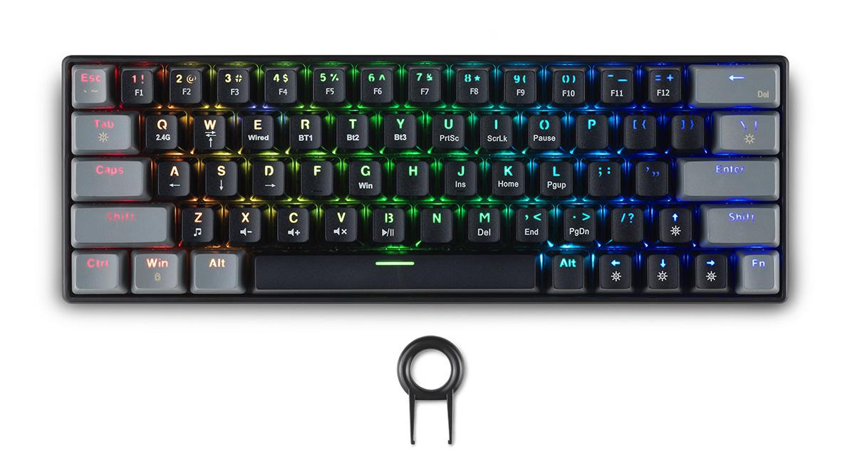 Gaming wireless keyboard Spartan Gear Pegasus 2 RGB Black/Grey