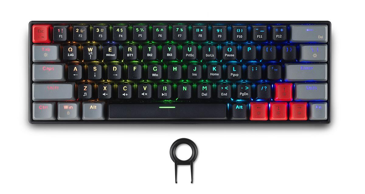 Gaming wireless keyboard Spartan Gear Pegasus 2 RGB Black/Grey