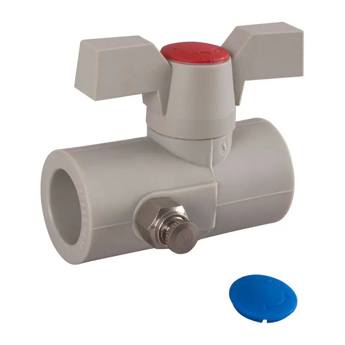 SPHERICAL FAUCET WITH DRAIN FV PLAST - ВИК тръби и фитинги<<<Отопление Охлаждане и Вик<<<Praktiker&&&ВИК тръби и