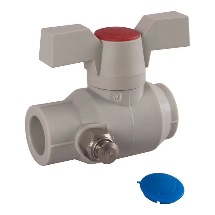 SPHERICAL FAUCET WITH DRAIN FV PLAST - ВИК тръби и фитинги<<<Отопление Охлаждане и Вик<<<Praktiker&&&ВИК тръби и