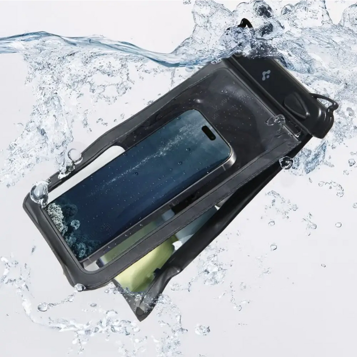 Spigen A603 waterproof case - black - Cell phone tempered glass<<<HurtelXML