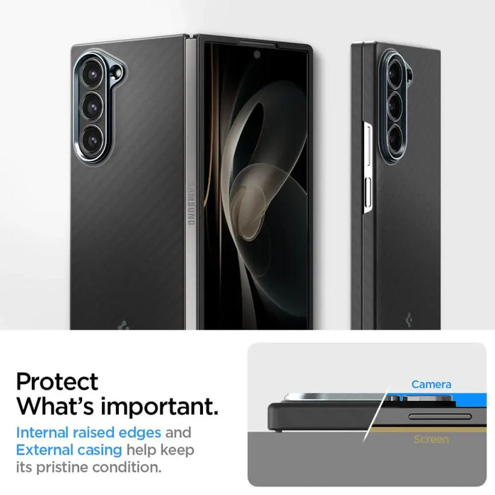 Spigen AirSKIN Case for Samsung Galaxy Z Fold 6 - Black - Cell phone cases and covers<<<HurtelXML