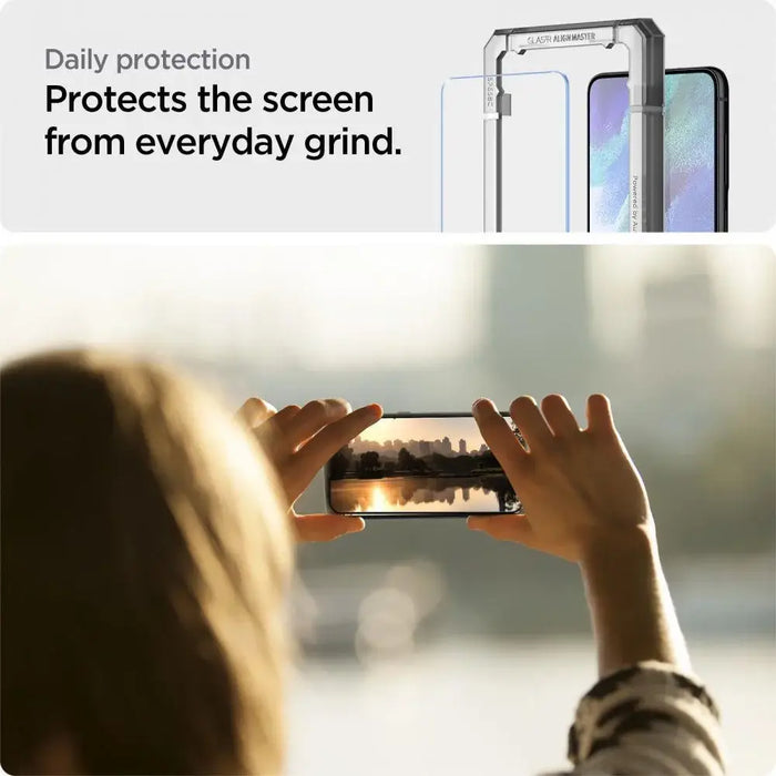 Spigen ALM Glas.tR tempered glass for Samsung Galaxy S21 FE - 2 pcs. - Cell phone tempered glass<<<HurtelXML