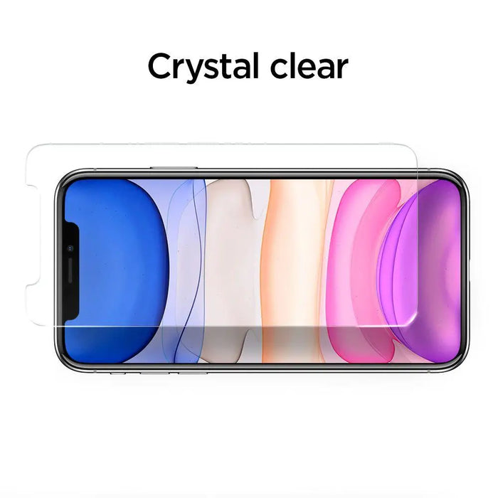 Spigen ALM Glass FC Tempered Glass for iPhone 11 / XR - Black - Cell phone tempered glass<<<HurtelXML