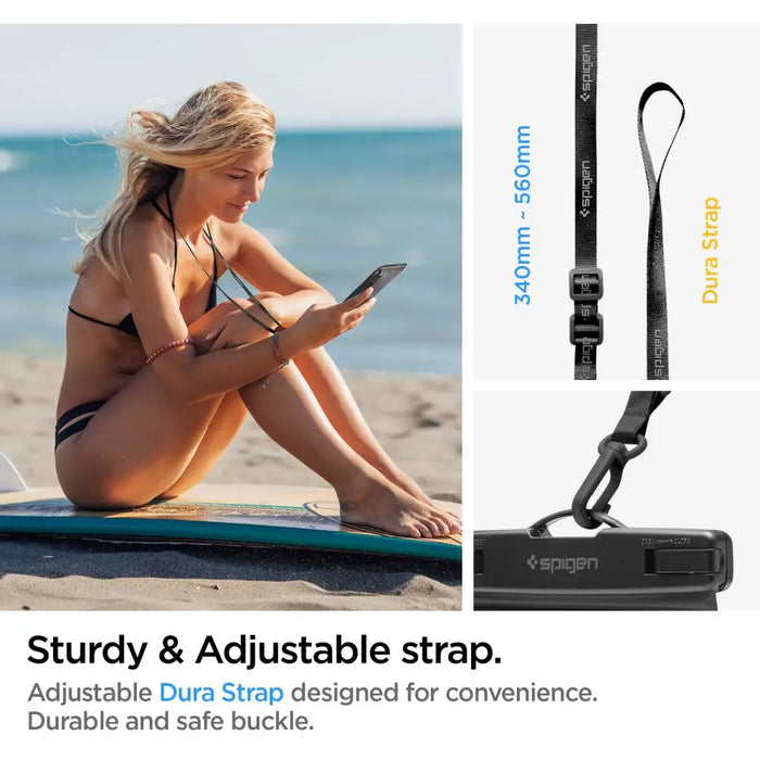 Spigen Aqua Shield A601 case waterproof IPX8 - black - Cell phone cases and covers<<<HurtelXML