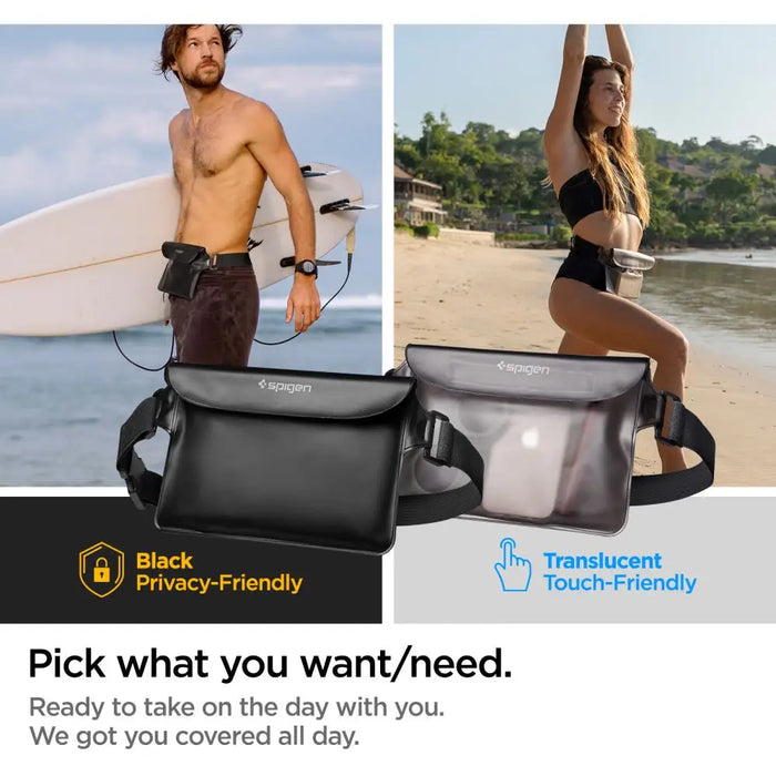 Spigen Aqua Shield A620 Waterproof Hip Bag IPX8 - Black 2 pcs. - Other cell phone equipment<<<HurtelXML