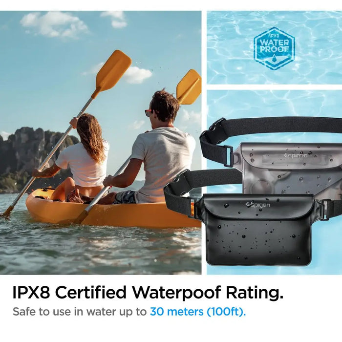 Spigen Aqua Shield A620 Waterproof Hip Bag IPX8 - Black - Other cell phone equipment<<<HurtelXML