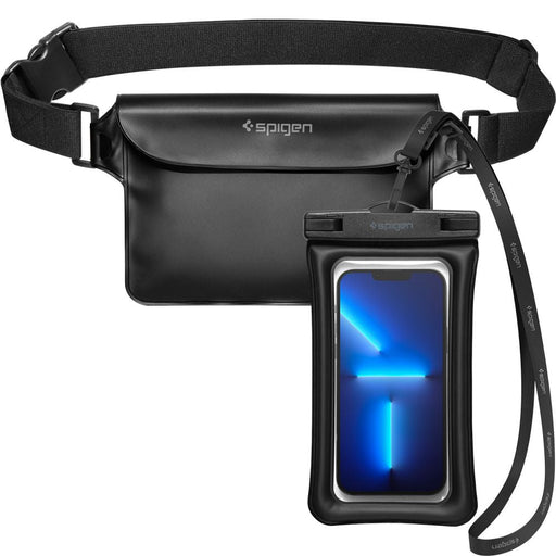 Spigen Aqua Shield A621 Waterproof Hip Bag + Floating Case - Black - Cell phone cases and covers<<<HurtelXML