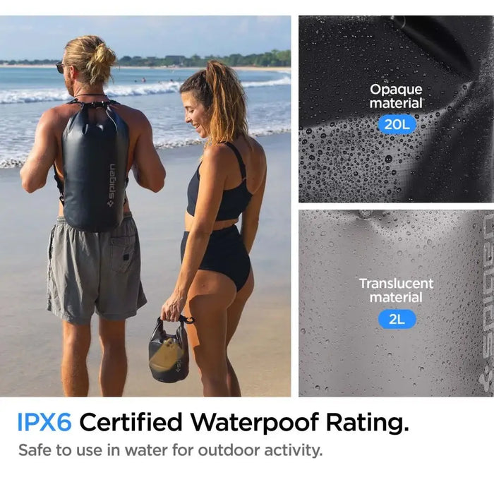 Spigen Aqua Shield A630 Waterproof 20L Bag + 2L Bag - Black - Cell phone cases and covers<<<HurtelXML