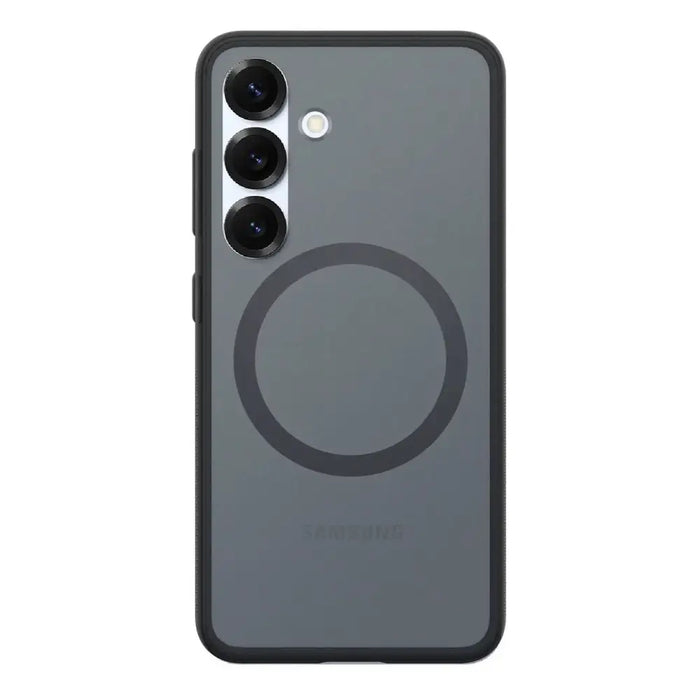Spigen Capella GP-FPS936PGBJW Silicone Case with MagFit Magnetic Ring for Samsung Galaxy S25+ - Black - Cell phone