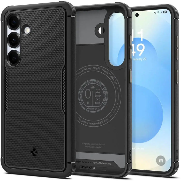 Spigen Core Armor Mag Case for Samsung Galaxy S25 - Matte Black - Cell phone cases and covers<<<HurtelXML