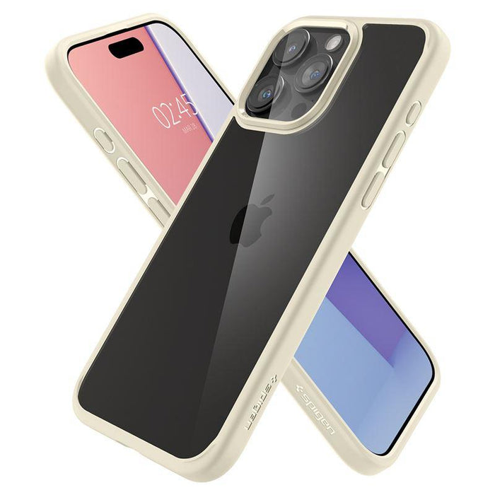 Spigen Crystal Hybrid Case for iPhone 15 Pro Max - Clear Beige - Cell phone cases and covers<<<HurtelXML