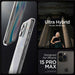 Spigen Crystal Hybrid Case for iPhone 15 Pro Max - Clear - Cell phone cases and covers<<<HurtelXML