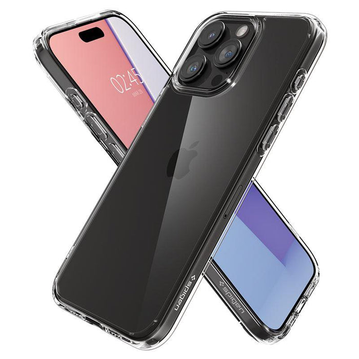 Spigen Crystal Hybrid iPhone 15 Pro Case - Clear - Cell phone cases and covers<<<HurtelXML
