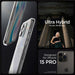 Spigen Crystal Hybrid iPhone 15 Pro Case - Clear - Cell phone cases and covers<<<HurtelXML