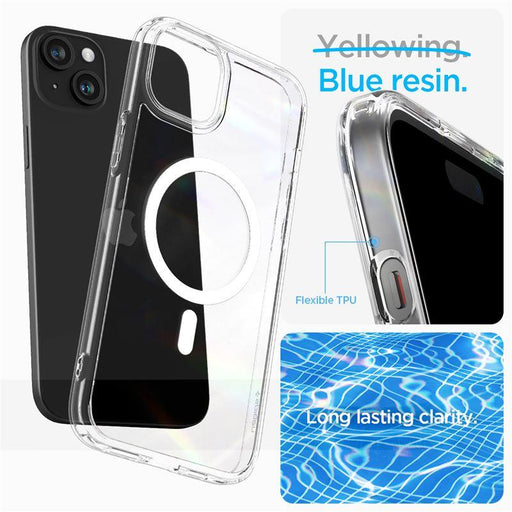 Spigen Crystal Hybrid MagSafe iPhone 15 Plus Case - Clear - Cell phone cases and covers<<<HurtelXML
