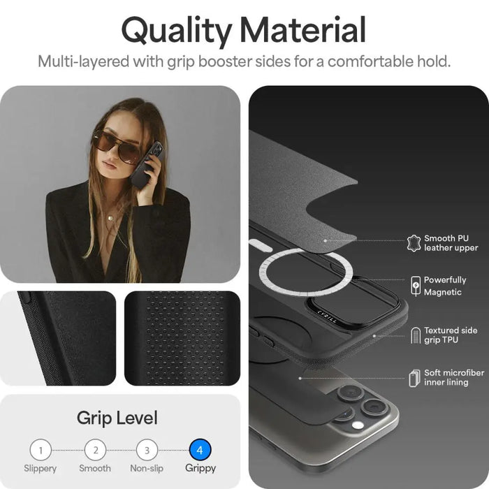 Spigen Cyrill Classic Charm Magsafe iPhone 16 Pro Max Case - Black - Cell phone cases and covers<<<HurtelXML