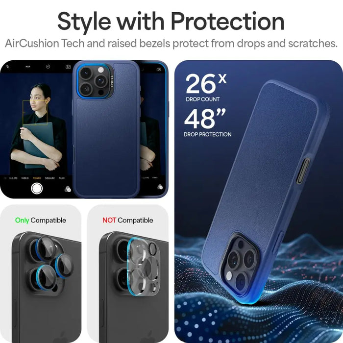 Spigen Cyrill Kajuk Mag iPhone 16 Pro Case - Blue - Cell phone cases and covers<<<HurtelXML