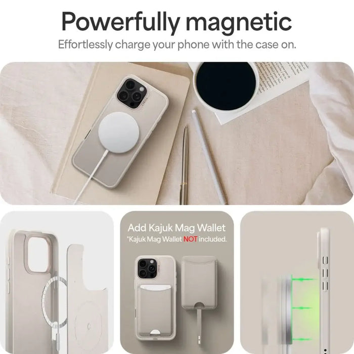 Spigen Cyrill Kajuk MagSafe iPhone 16 Pro Case - Beige - Cell phone cases and covers<<<HurtelXML