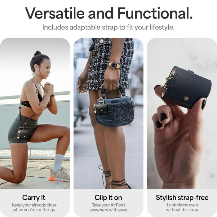 Spigen Cyrill Mini Bag for AirPods 4 - Black - Cell phone cases and covers<<<HurtelXML