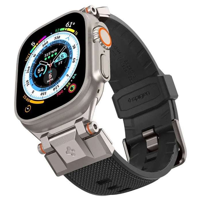 Spigen Durapro Armor Strap for Apple Watch 4/5/6/7/8/9/SE/ Ultra (42/44/45/49 mm) - Black - Cell phone cases