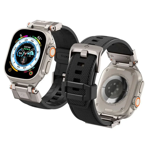Spigen Durapro Armor Strap for Apple Watch 4/5/6/7/8/9/SE/ Ultra (42/44/45/49 mm) - Black - Cell phone cases