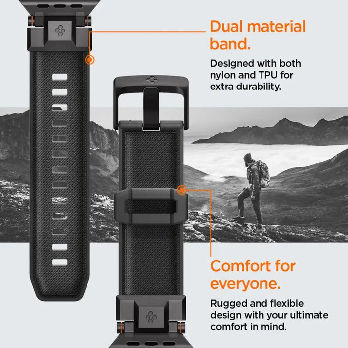 Spigen DuraPro Armor Strap for Apple Watch 44 / 45 / 46 / 49 mm - Black - Other cell phone equipment<<<HurtelXML