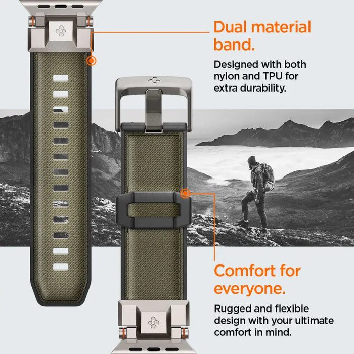 Spigen DuraPro Armor Strap for Apple Watch 44 / 45 / 46 / 49 mm - Green - Other cell phone equipment<<<HurtelXML