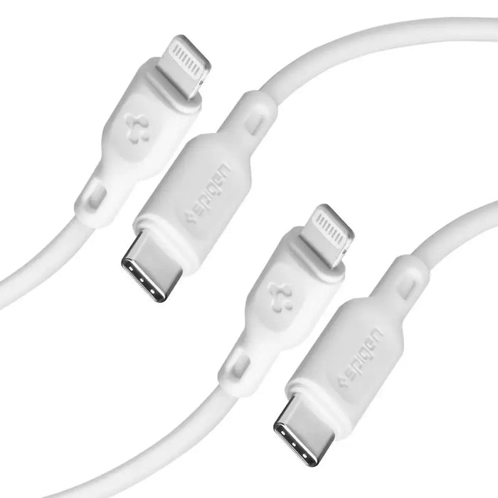 Spigen DuraSync MFi USB-C / Lightning Cable 2-Pack 100cm - White - Cables and tapes<<<HurtelXML