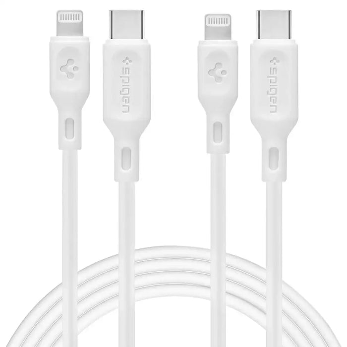 Spigen DuraSync MFi USB-C / Lightning Cable 2-Pack 100cm - White - Cables and tapes<<<HurtelXML