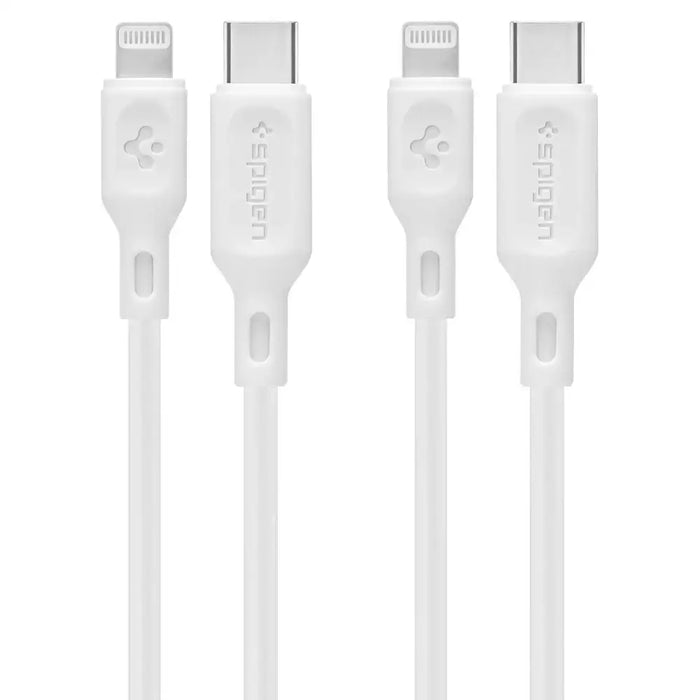 Spigen DuraSync MFi USB-C / Lightning Cable 2-Pack 100cm - White - Cables and tapes<<<HurtelXML