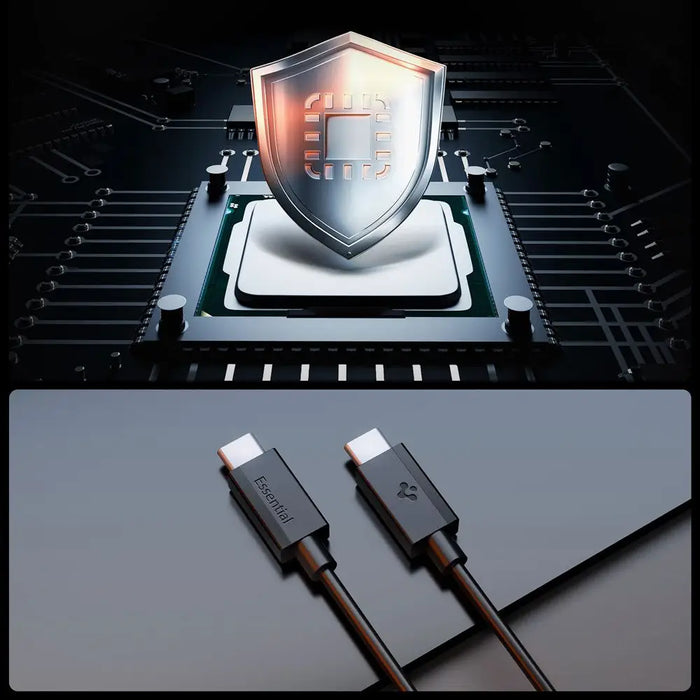 Spigen EB6010CC USB-C 60W Cable 100 cm - Black - Other cell phone equipment<<<HurtelXML