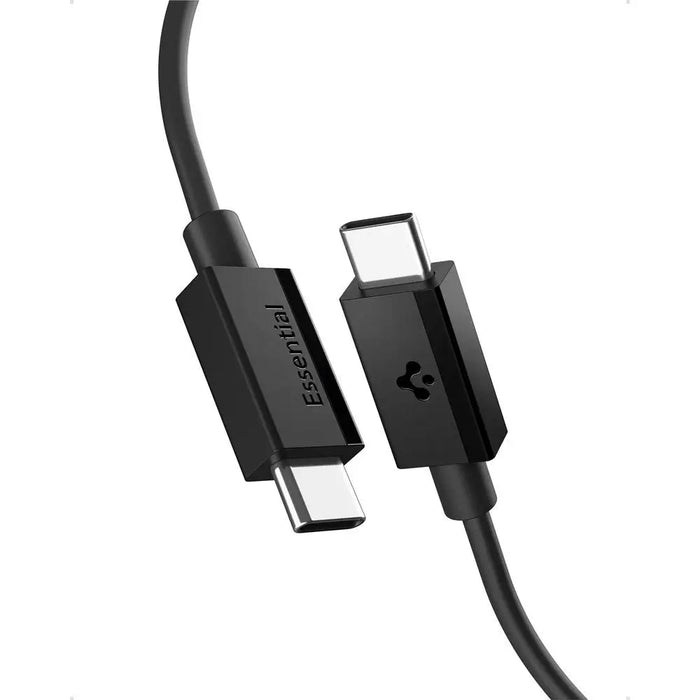 Spigen EB6020CC 60W Cable + USB-C / USB-C Cable 200 cm - Black - Cables and tapes<<<HurtelXML